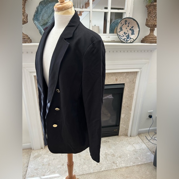 Women's Black Double-Breasted Blazer - Picture 4 of 8